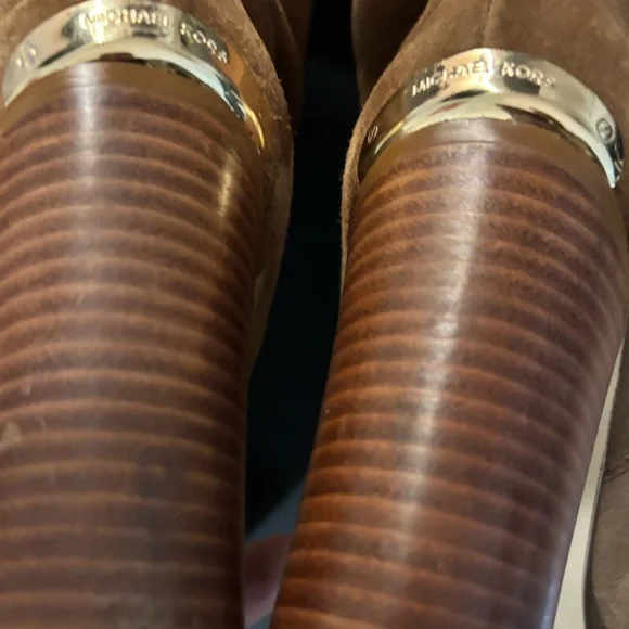 Michael Kors Tan Suede Over the Knee Boots - Picture 5 of 14